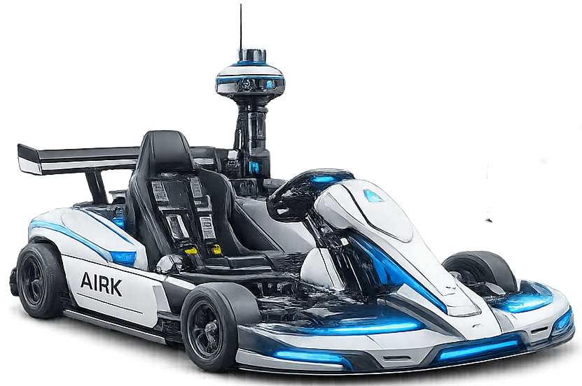 AI Electric Go-Kart — prototype rendering